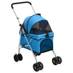 vidaXL Hondenwagen inklapbaar 76x50x100 cm oxford stof blauw, Verzenden
