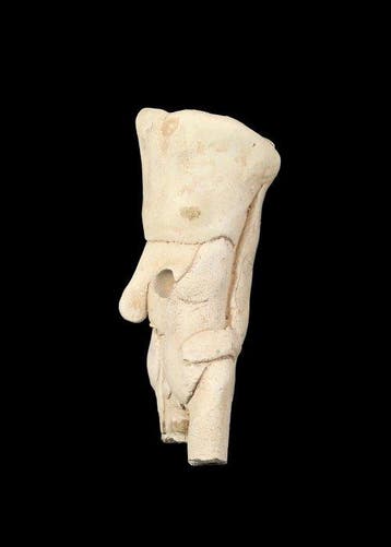 Indus Vallei Terracotta Fragment van een goddelijke beeldje