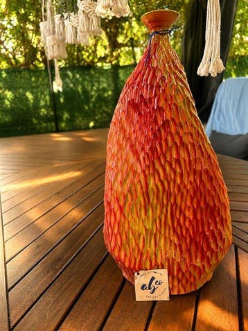 ab&co pottery studio - Vase en forme de bouteille -