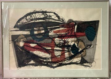 Ferenc Varga (1906-1989) - Collage Et Graphique Nº III