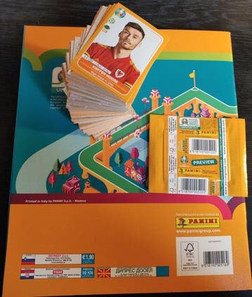 Panini Euro 2020 Preview - 1 Empty album + complete loose