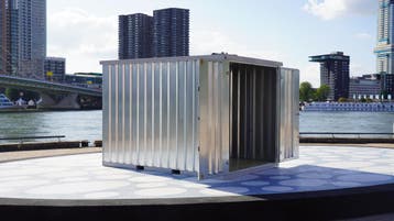 Tuinhuis van metaal van gegalvaniseerd staal | op=op, Tuin en Terras, Nieuw