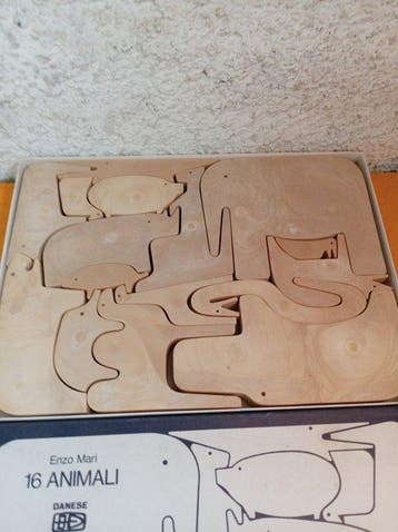Enzo Mari, Danese Milano - Casse-tête - 16 Animali -