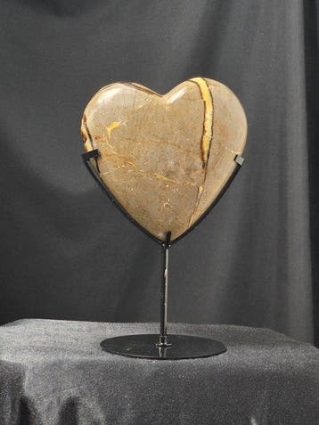 Hartvormige Septarian-steen - houder inbegrepen Hart -