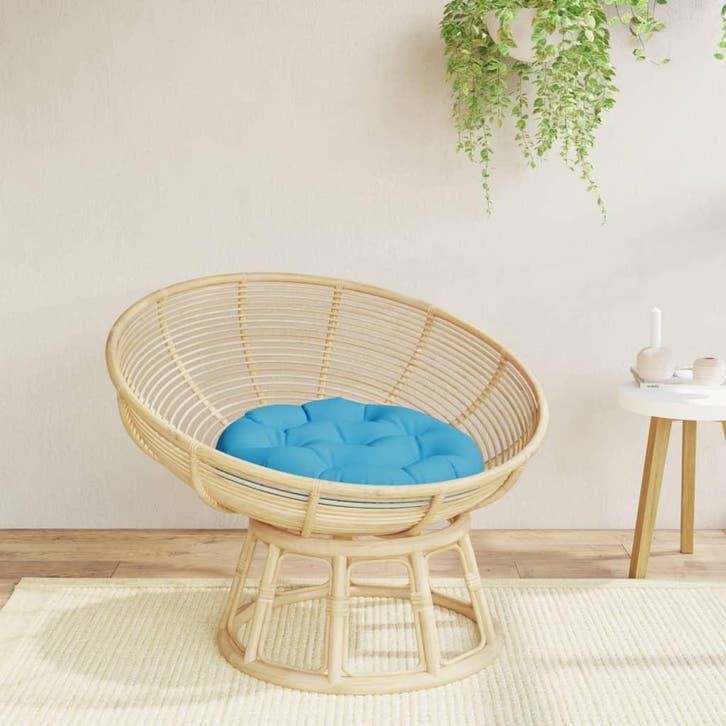 vidaXL Kussen rond Ø 60x11 cm oxford stof lichtblauw, Huis en Inrichting, Woonaccessoires | Kussens, Nieuw, Verzenden