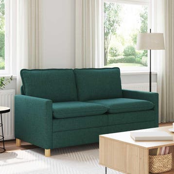 vidaXL bank / zetel Donkergroen 156 x 81 x 87,5 cm Stof, Verzenden