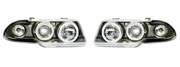 Koplampen geschikt voor Opel  Astra F 95-97  Halo Rims zwart, Verzenden