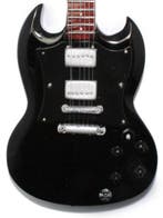 Miniatuur Gibson SG gitaar met gratis standaard, Verzenden, Beeldje, Replica of Model