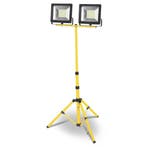 Dubbele LED schijnwerper met statief - IP65 - 2x 30W, Verzenden, Nieuw