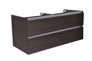 Vision onderkast dubbel+4 laden 120x46 houtnerf grijs, Ophalen of Verzenden