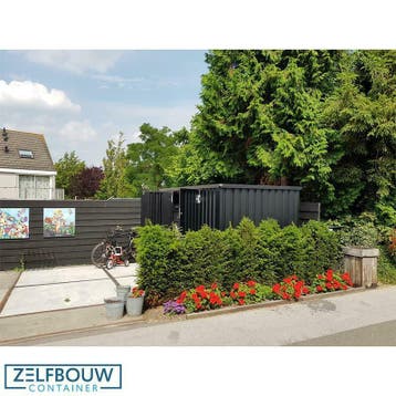 4x2m Zwarte Opslagcontainer voor een scherpe prijs!, Ophalen