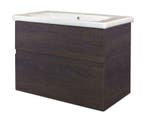 Quick-Greeploos meubel onderkast + wastafel 65 cm dark-brown, Ophalen of Verzenden