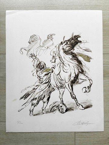 Jean Dupuis (suiveur de Claude Weisbuch) - Lot de 4 Gravures