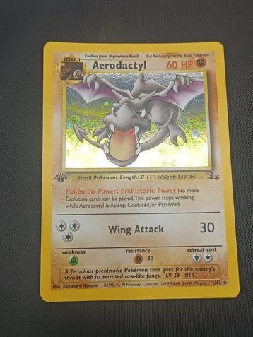 Pokémon - 1 Card - Aerodactyl first edition Prerelease First, Nieuw