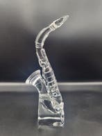 sculptuur, Saxophone et Flacon - 19 cm - Kristal, Antiek en Kunst