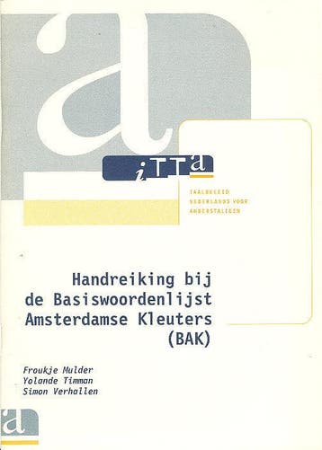 ITTA Handreiking bij de basiswoordenlijst, Boeken, Verzenden, Nieuw