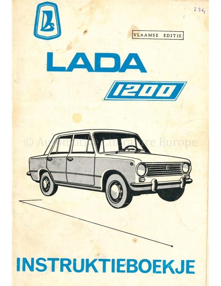 1975 LADA 1200 INSTRUCTIEBOEKJE NEDERLANDS, Auto diversen, Handleidingen en Instructieboekjes