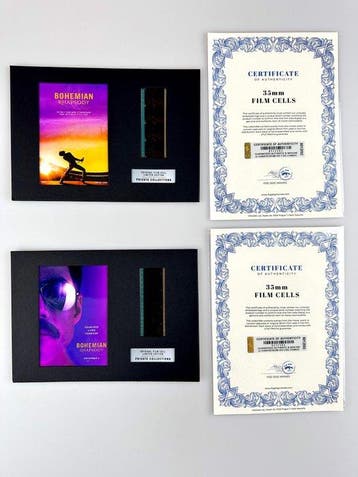 Bohemian Rhapsody – Very rare Set of 2 Mounted 35mm Film, Collections