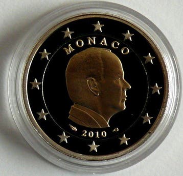 Monaco. 2 Euro 2010 Albert II Proof (Sans prix de réserve)