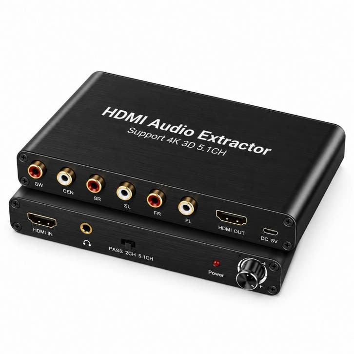DrPhone ARC18 HDMI Audio Extractor – HDMI naar RCA 5.1CH –, TV, Hi-fi & Vidéo, Câbles audio & Câbles de télévision, Envoi