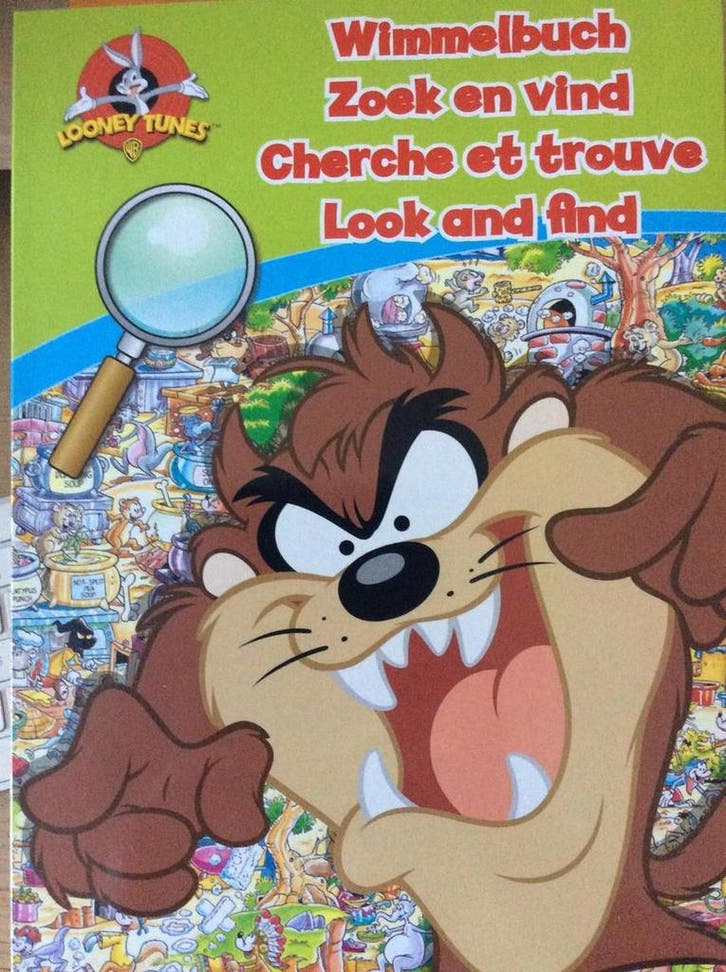 Looney Tunes zoekboek : Zoek en Vind (kartonnen bladzijdes), Livres, Loisirs & Temps libre, Envoi
