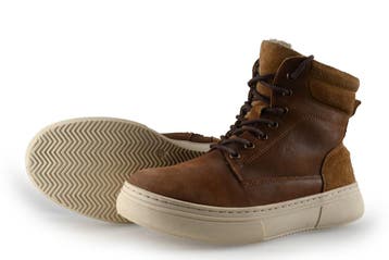 Nelson Veterboots Jongens in maat 37 Cognac, Verzenden, Jongen of Meisje, Schoenen, Nieuw