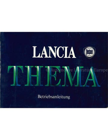 1985 LANCIA THEMA INSTRUCTIEBOEKJE DUITS