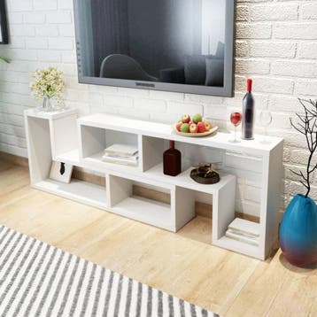 vidaXL Tv-meubel dubbel L-vormig wit, Verzenden