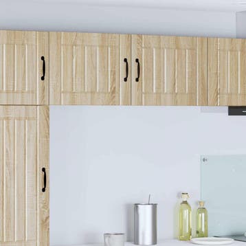 vidaXL Wandkast LUCCA 2 st Sonoma Eiken Bewerkt hout, Verzenden, Nieuw