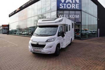 McLouis Carat 473 op Citroën met hef- en twinbedden 47866, Caravans en Kamperen, 7 tot 8 meter, L-zit, Tot en met 5, Handgeschakeld