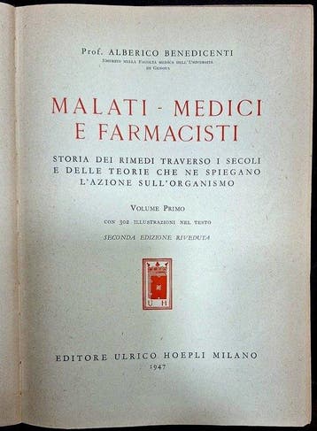 Alberico Benedicenti - Malati - Medici e Farmacisti -