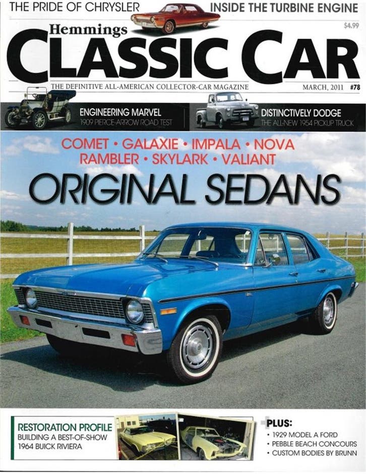 2011 HEMMINGS CLASSIC CAR MAGAZINE 78 ENGELS, Livres, Autos | Brochures & Magazines