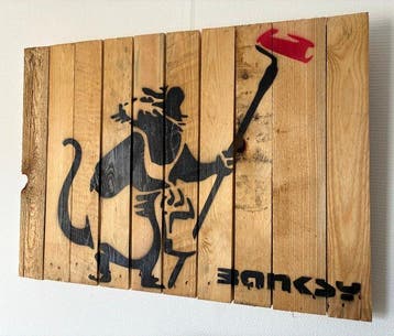 Banksy (1974) - Rat au rouleau de peinture - After