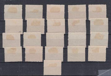 Belgique 1920 - chemins de fer - OBP : TR 79/99, Timbres & Monnaies