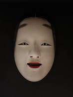 Noh masker - Hout, Prachtig Japans houten Noh-masker -