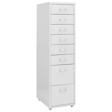 vidaXL Ladeblok verrijdbaar 28x41x109 cm metaal grijs, Verzenden, Nieuw