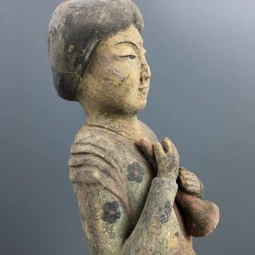 Oud Chinees, Tang-dynastie Beschilderde terracotta-figuur