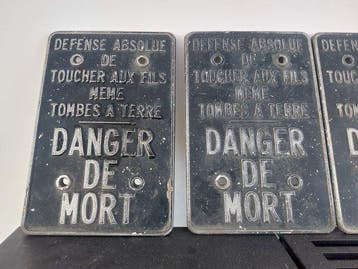 Levensgevaar. - Plaque - Aluminium