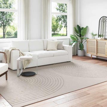 vidaXL Binnen kleed GALATI Crèmekleurig 340 x 240 cm, Verzenden, Nieuw