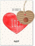 Blossombs Blossombs hanger - Ik vind je lief, Verzamelen, Postkaarten | Themakaarten, Ophalen of Verzenden, Gelopen