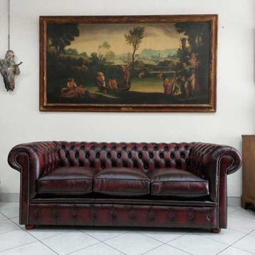 Chesterfield style - Canapé - Cuir, Bois - Chesterfield Club