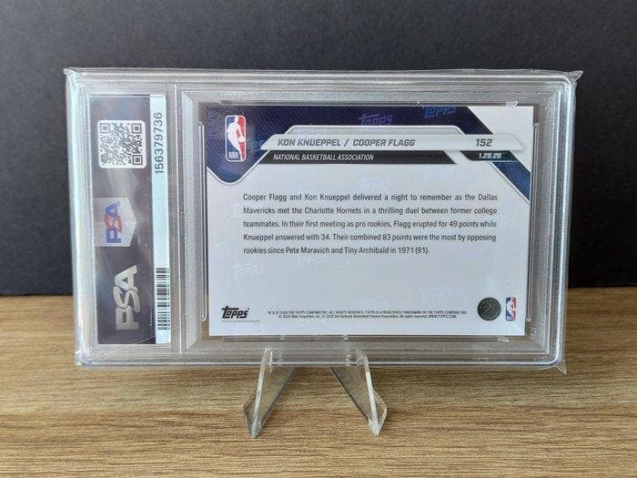 Topps Now Nba Cooper Flagg - PSA 10 Graded card, Collections, Autocollants