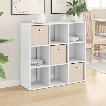 vidaXL Dressoir Wit 88,5 x 29 x 84,5 cm, Huis en Inrichting, Kasten | Dressoirs, Verzenden, Nieuw