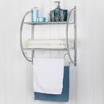 2dekans | Coast Handdoekrek - MET planken - Metaal - 45 x, Huis en Inrichting, Badkamer | Badtextiel en Accessoires, Ophalen of Verzenden