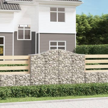 vidaXL Schanskorf gewelfd 200x50x140/160 cm gegalvaniseerd, Verzenden