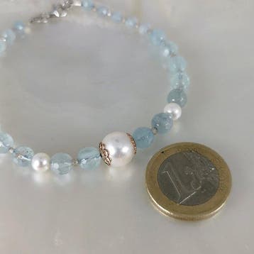 Zonder minimumprijs - Armband Zilver Parel - Parel -, Nieuw
