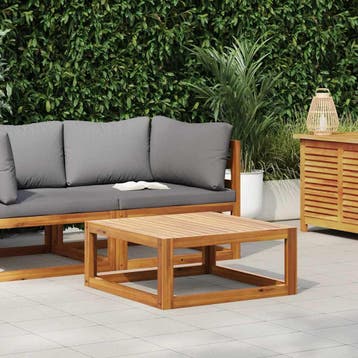vidaXL Salontafel 68x68x29 cm massief acaciahout, Verzenden, Nieuw