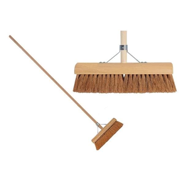 Bezem met steel, cocosveger, zaalveger (Schoonmaken), Auto diversen, Autogereedschap, Nieuw, Verzenden