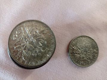France. 5 Francs 1962 Semeuse (lot de 12 monnaies en argent), Postzegels en Munten
