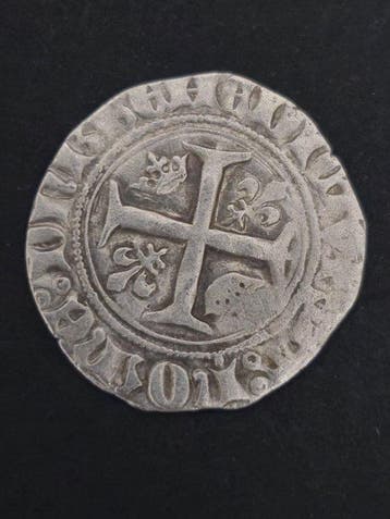Wereld. Spain & France Medieval Blanch Coins